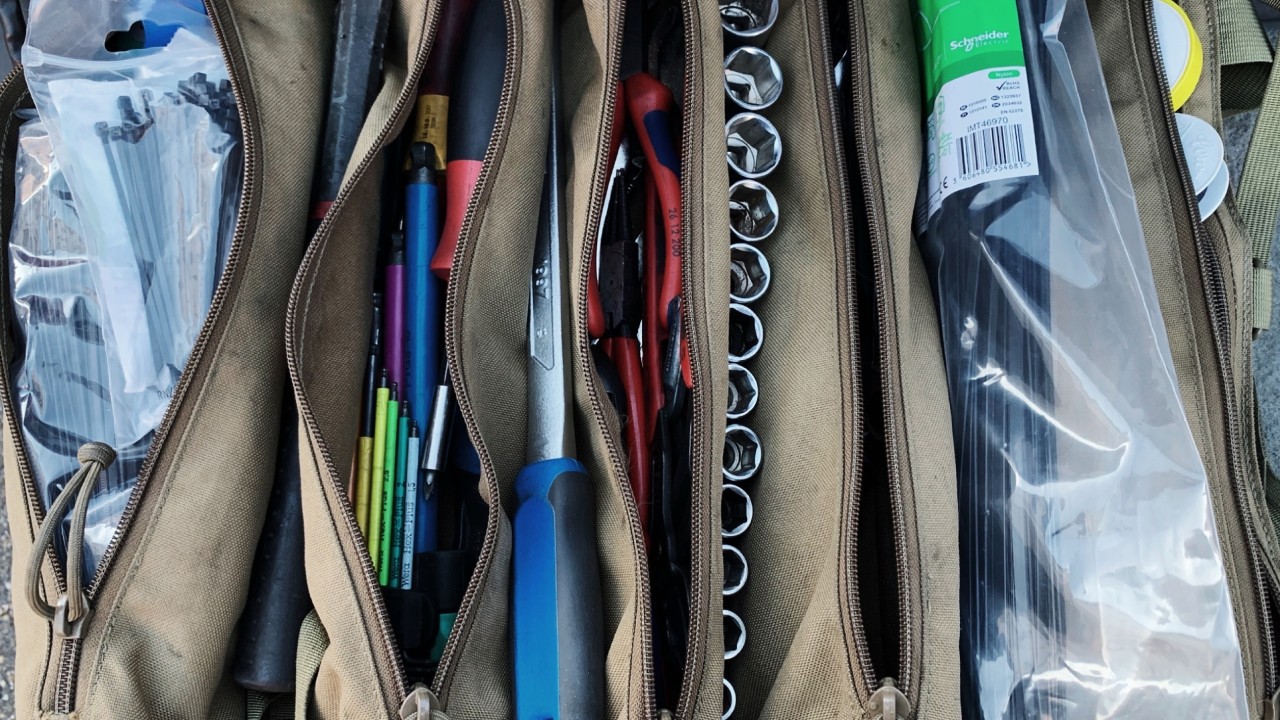 Atlas46 Tool Roll for the essential overlanding tools